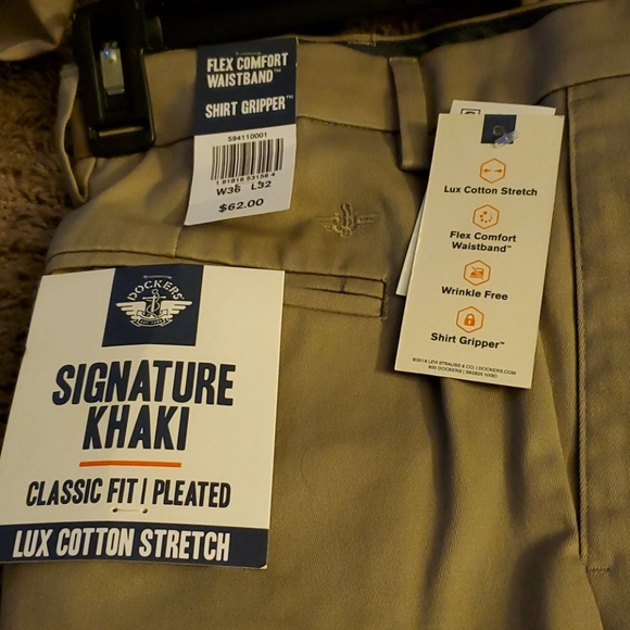 Dockers Men's Signature Khaki Pants, Classic Fit - Picture 2 of 4